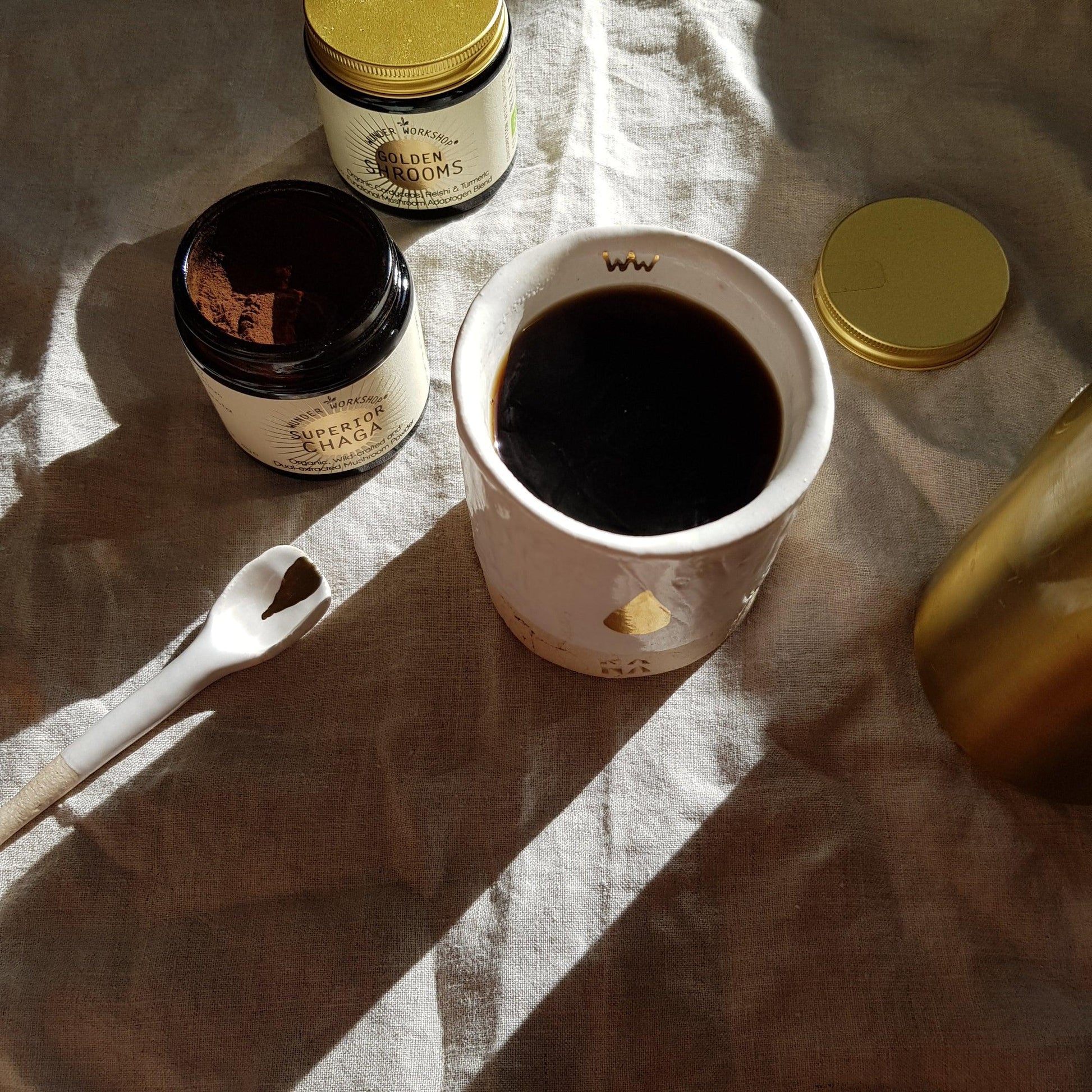 SUPERIOR CHAGA - Wild-Crafted, dual-extracted mushroom powder - Wunder Workshop