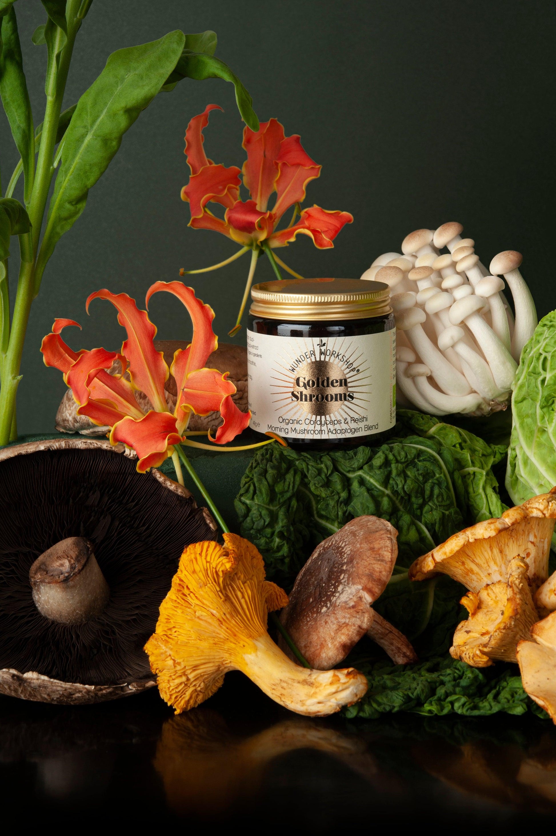 GOLDEN SHROOMS - Energy & Immune Magic - Wunder Workshop